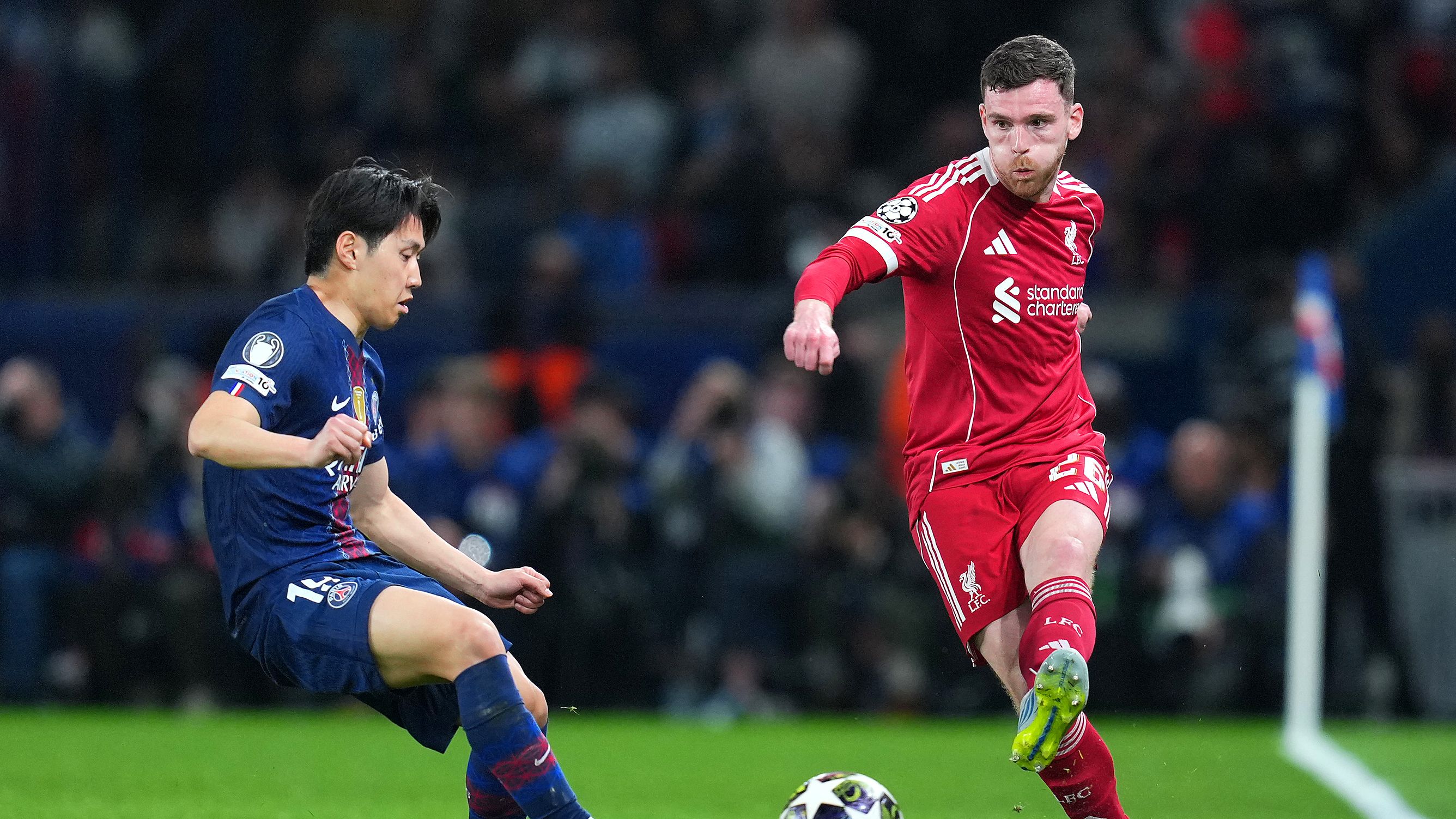 Paris Saint-Germain FC v Liverpool FC - UEFA Champions League 2025/26 Quarter-Final First Leg