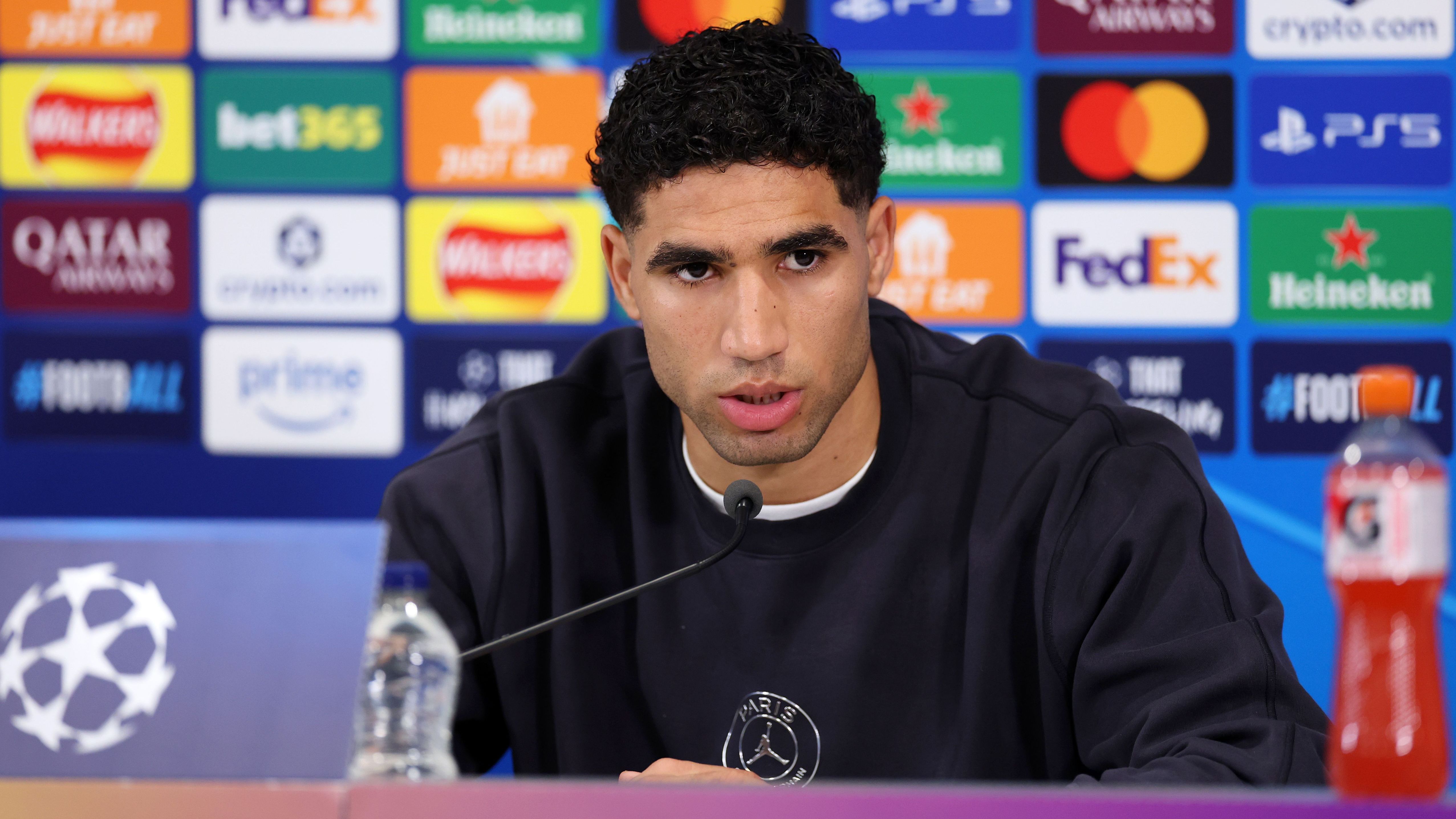 Paris Saint-Germain FC Training Session And Press Conference - UEFA Champions League 2025/26 Quarter-Final Second Leg
