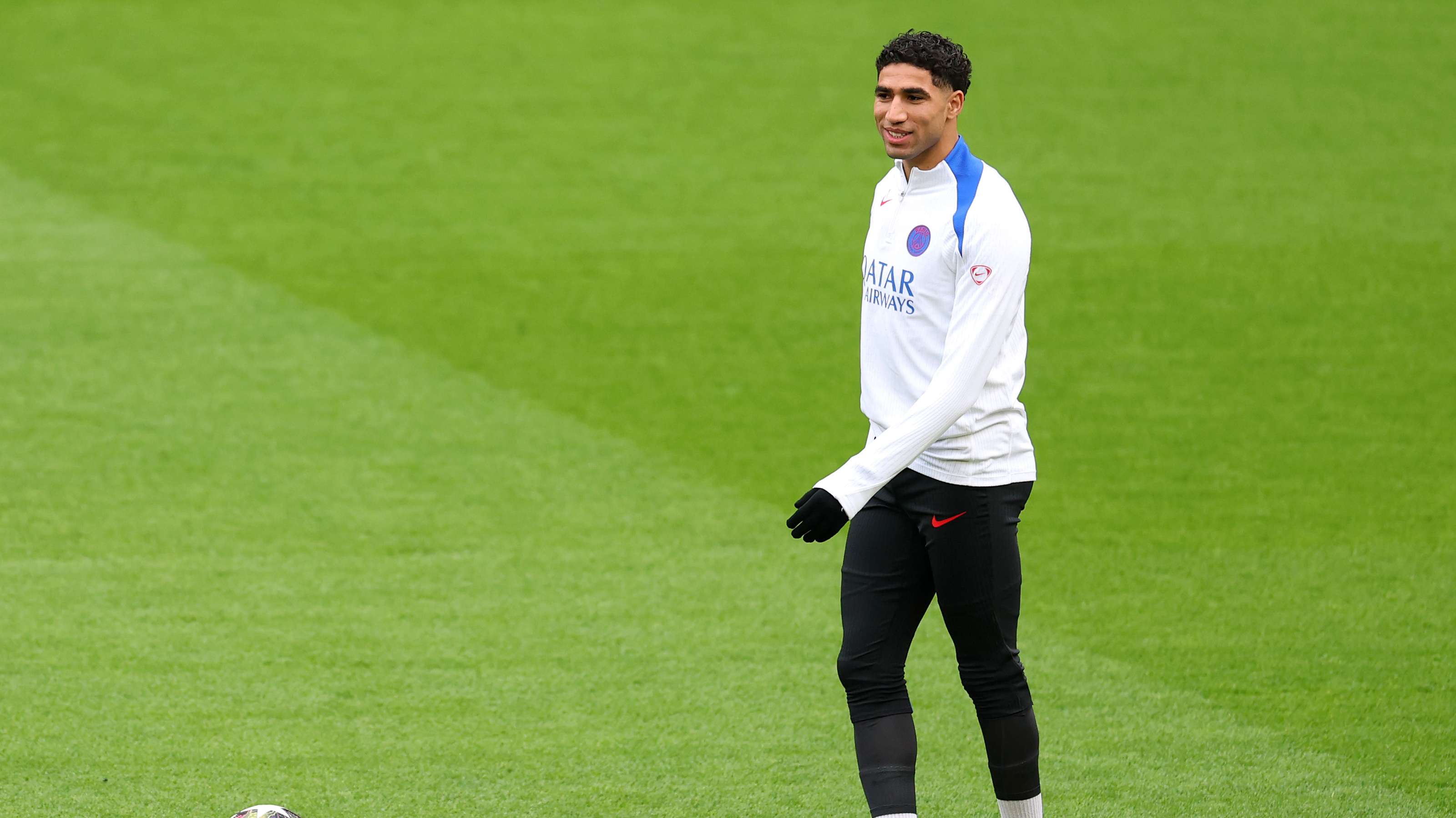 Paris Saint-Germain FC Training Session And Press Conference - UEFA Champions League 2025/26 Quarter-Final Second Leg