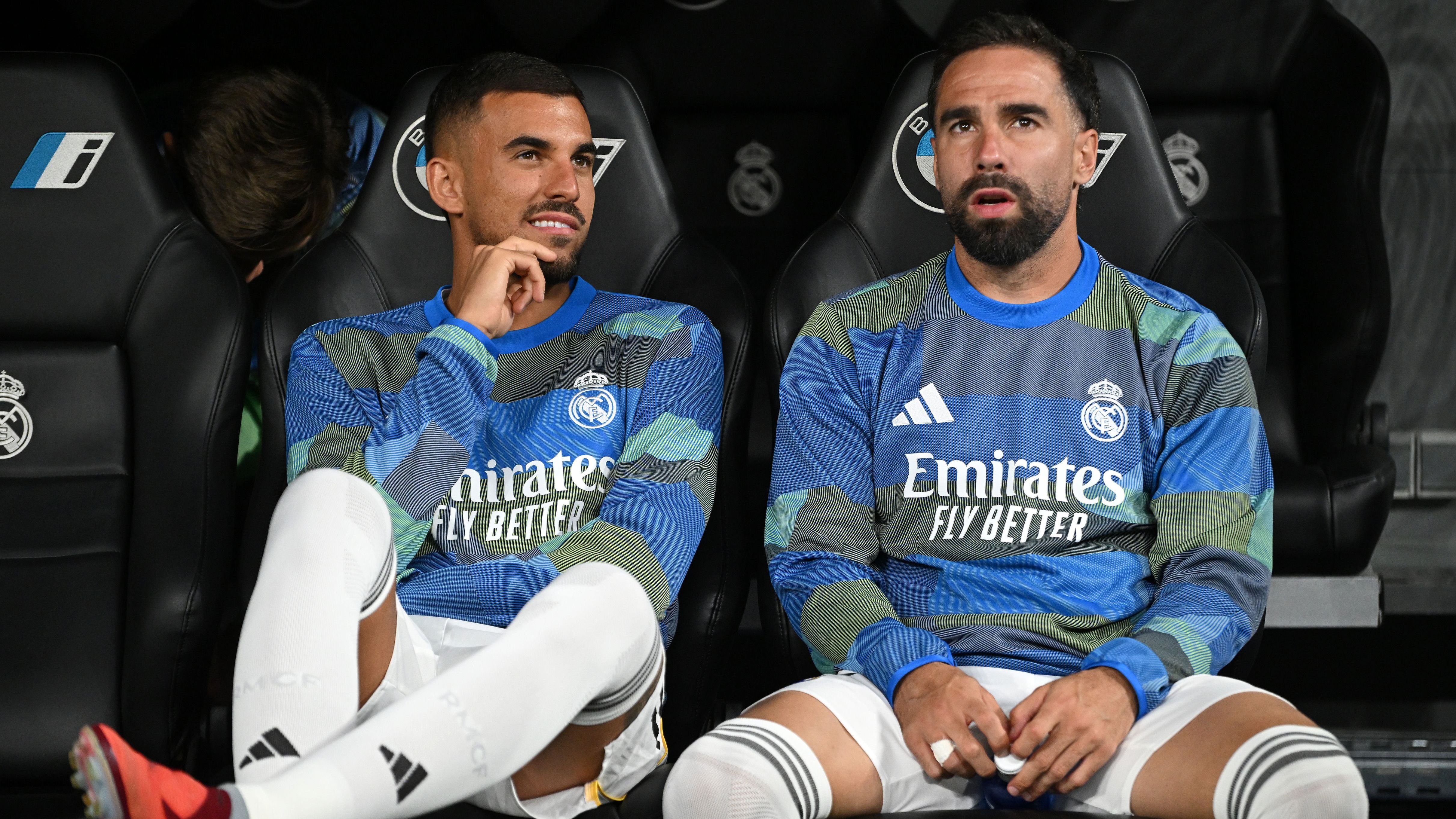 2 - The clash between Arbeloa and Carvajal. captain on the bench