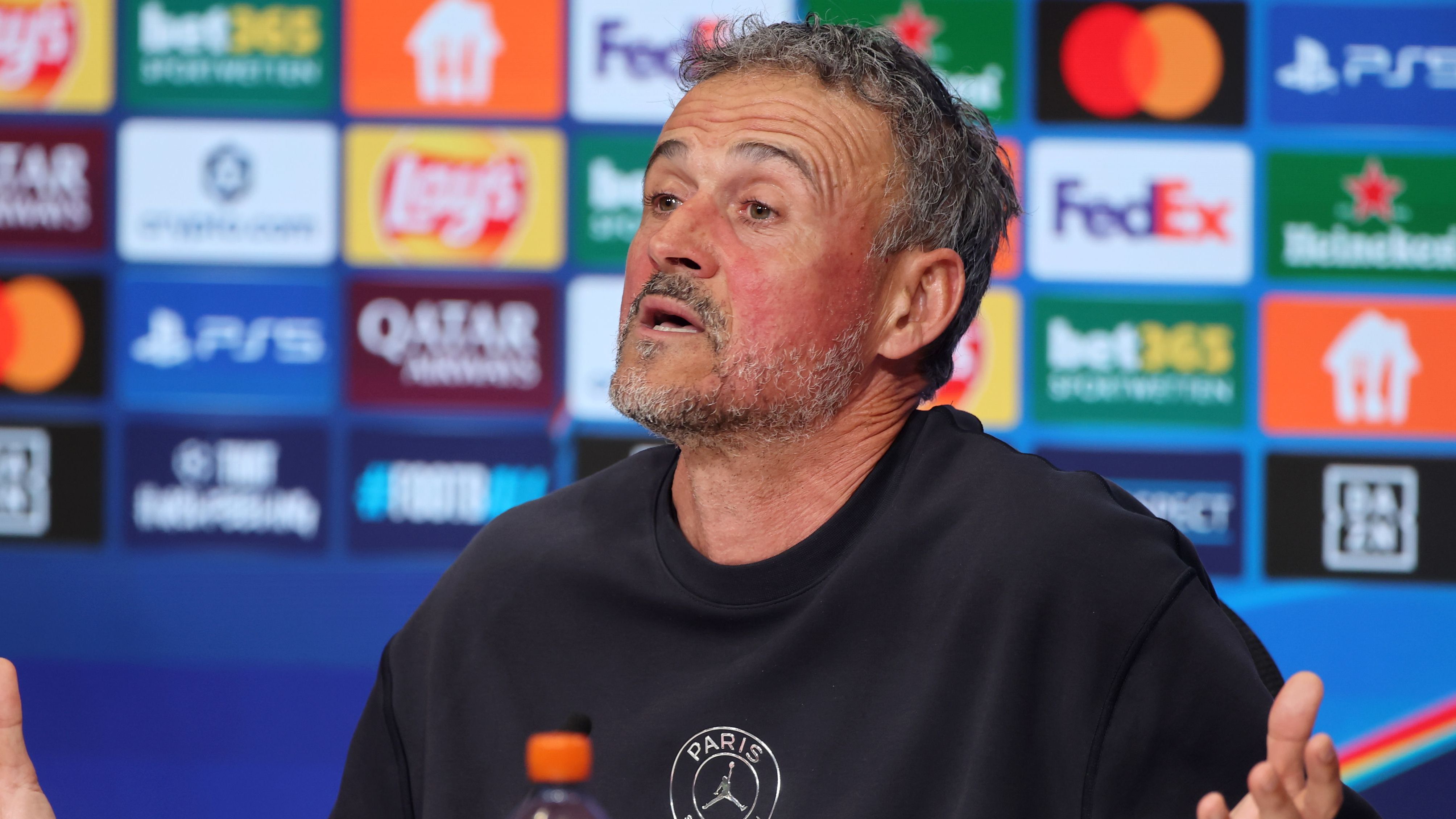 Paris Saint-Germain Training Session And Press Conference - UEFA Champions League 2025/26 Semi Final Second Leg
