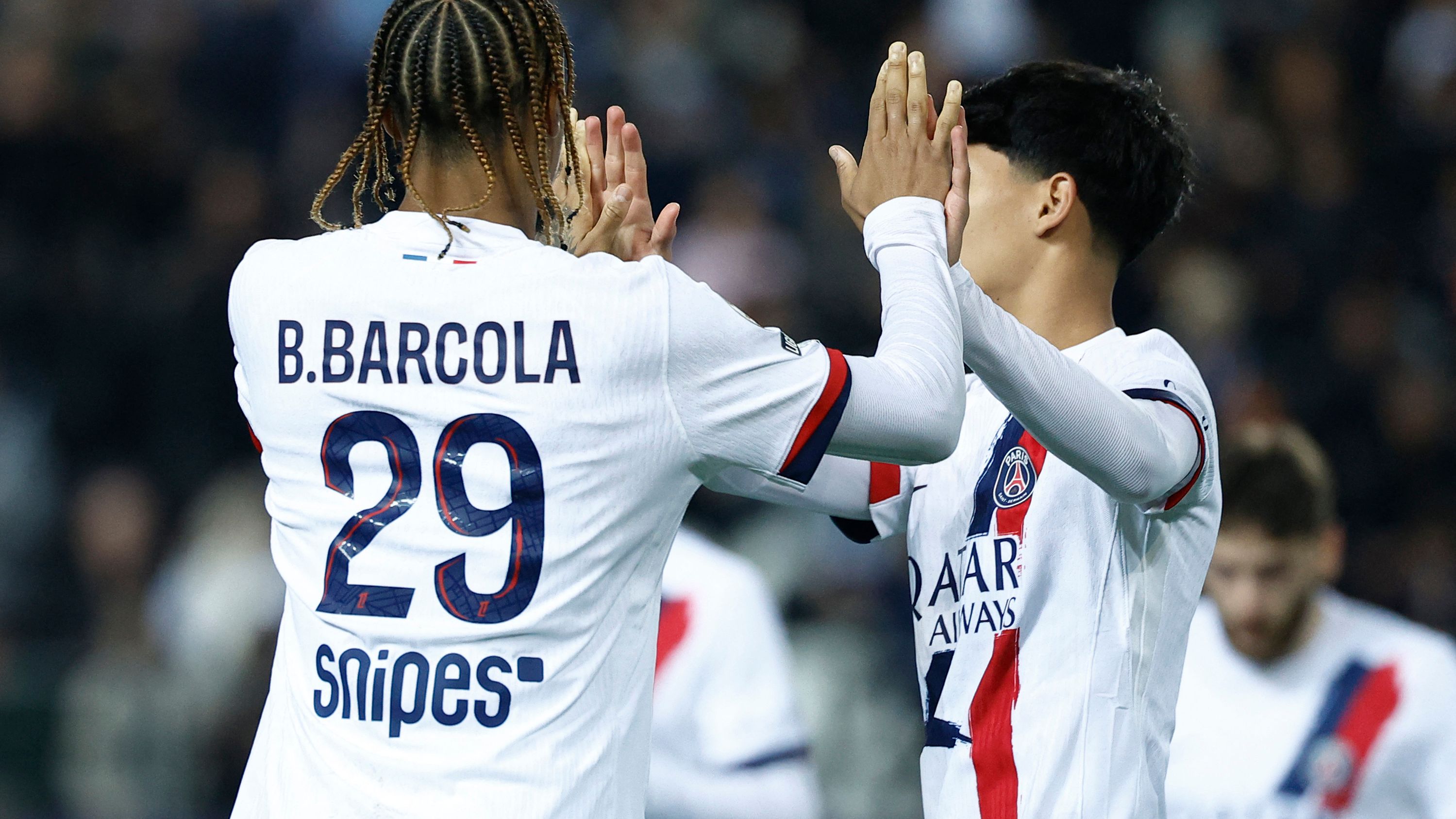 The Premier League trio are controlled by Barcola
