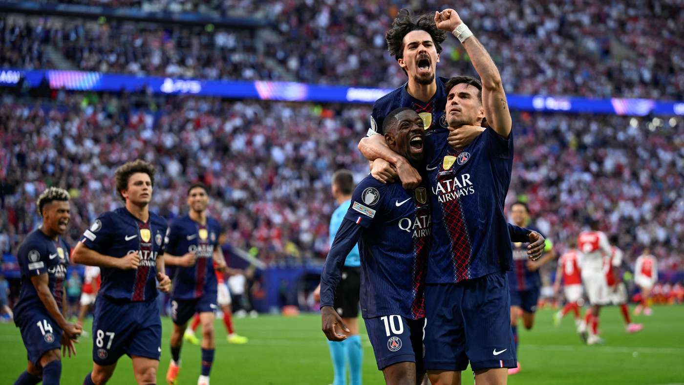 TOPSHOT-FBL-EUR-C1-PSG-ARSENAL-FINAL