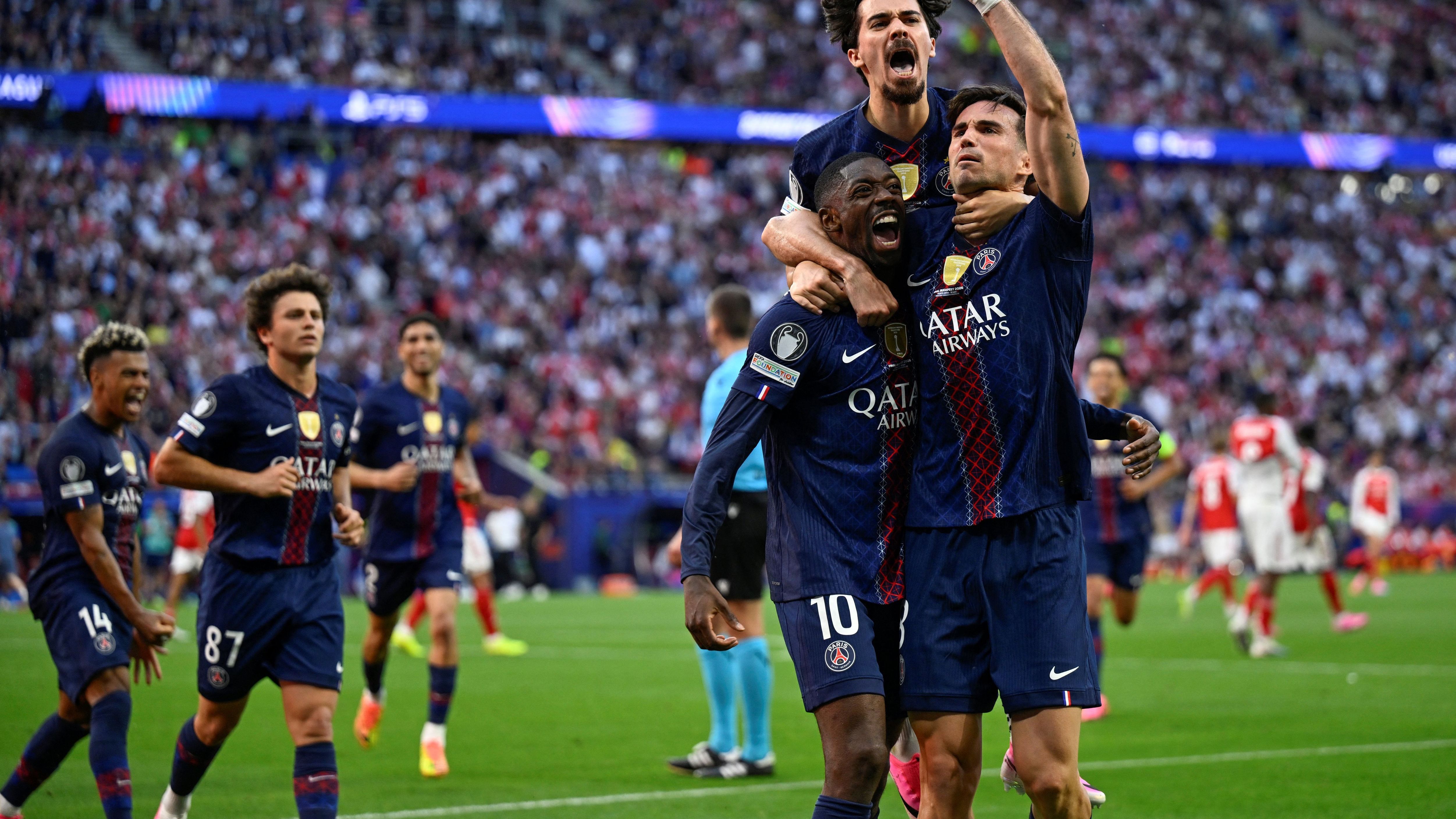 TOPSHOT-FBL-EUR-C1-PSG-ARSENAL-FINAL