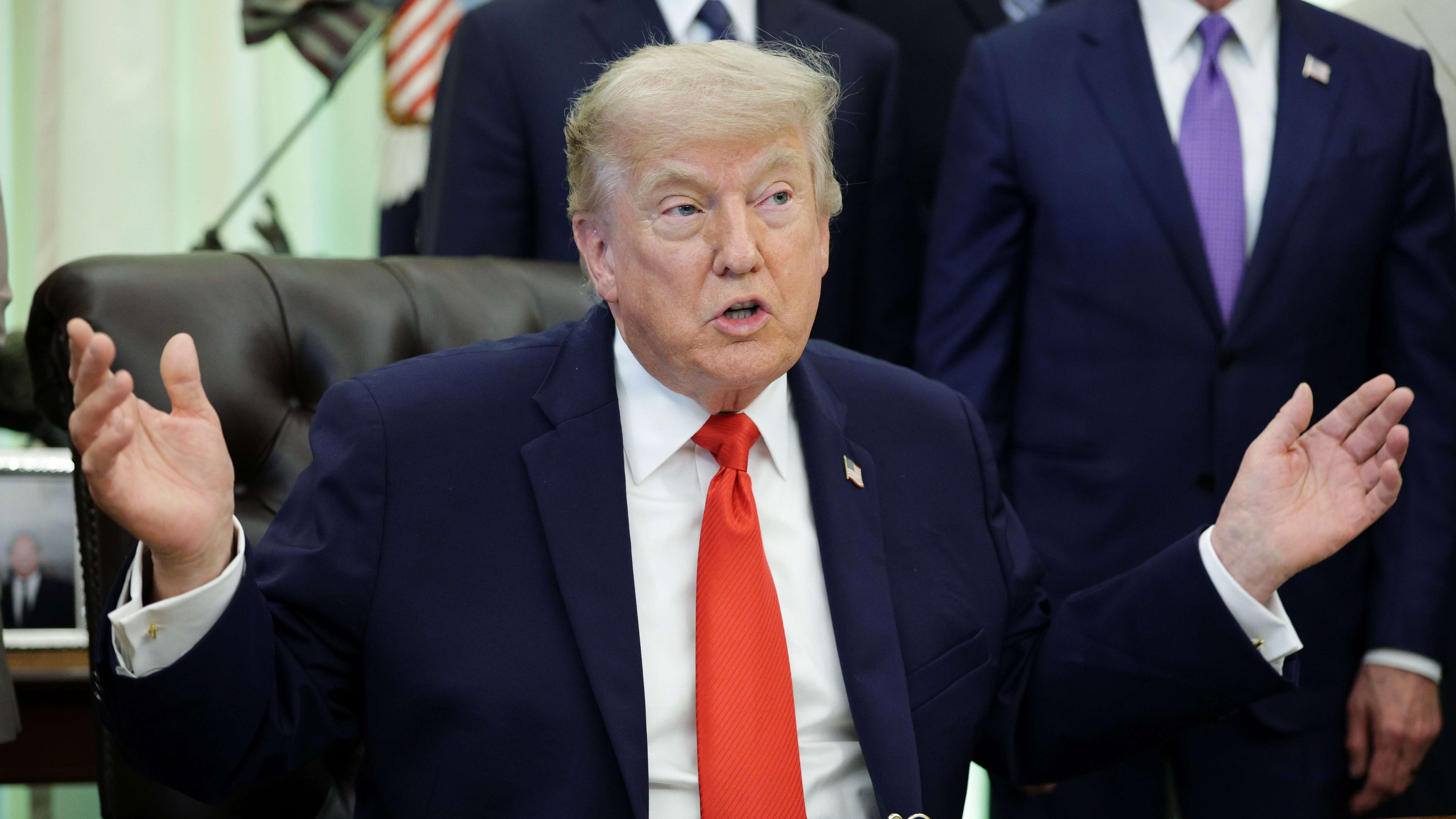 President Trump Signs Proclamation In Oval Office