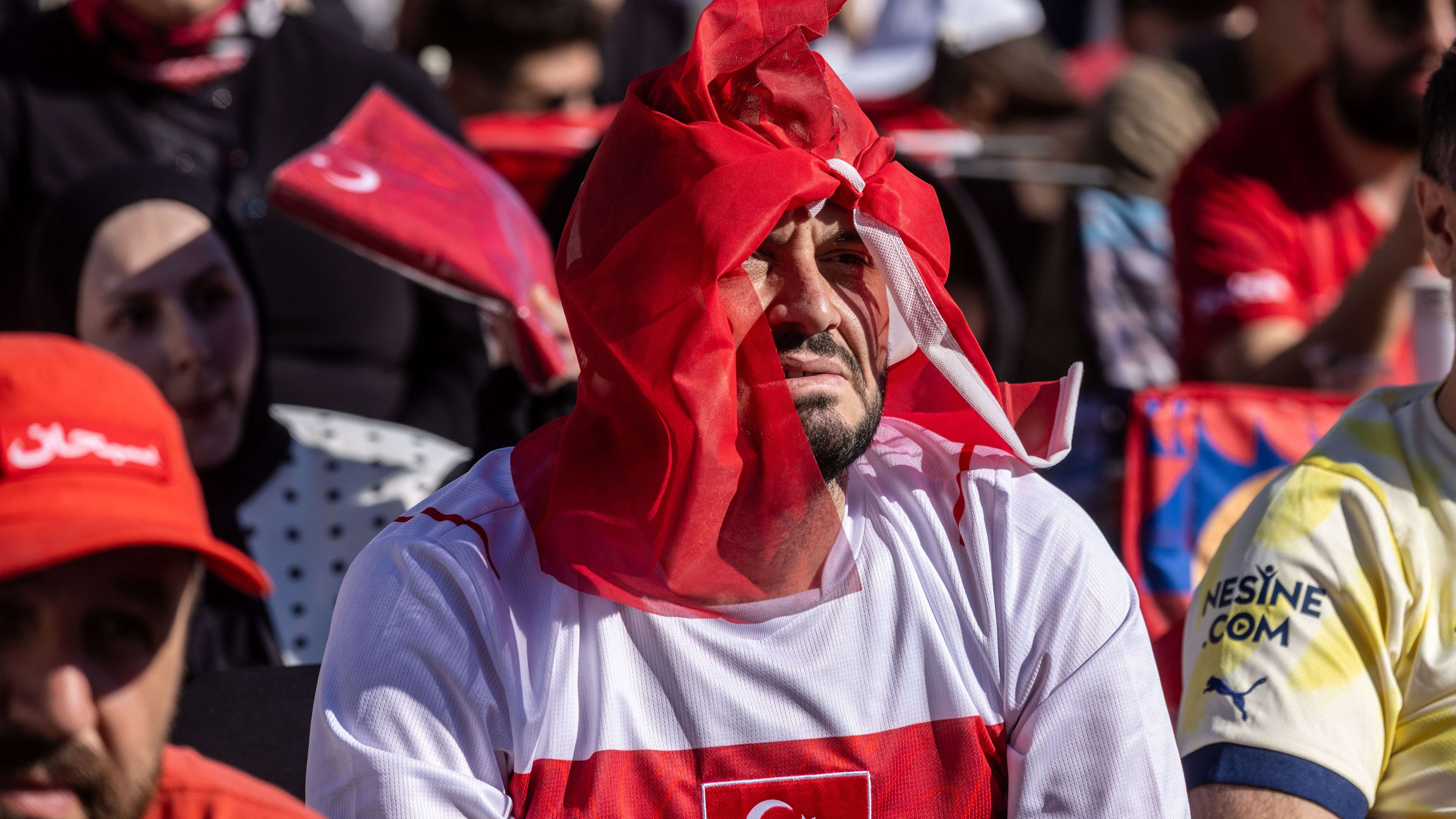 Soccer Fans Gather To Watch Turkeys First World Cup Match Against Australia