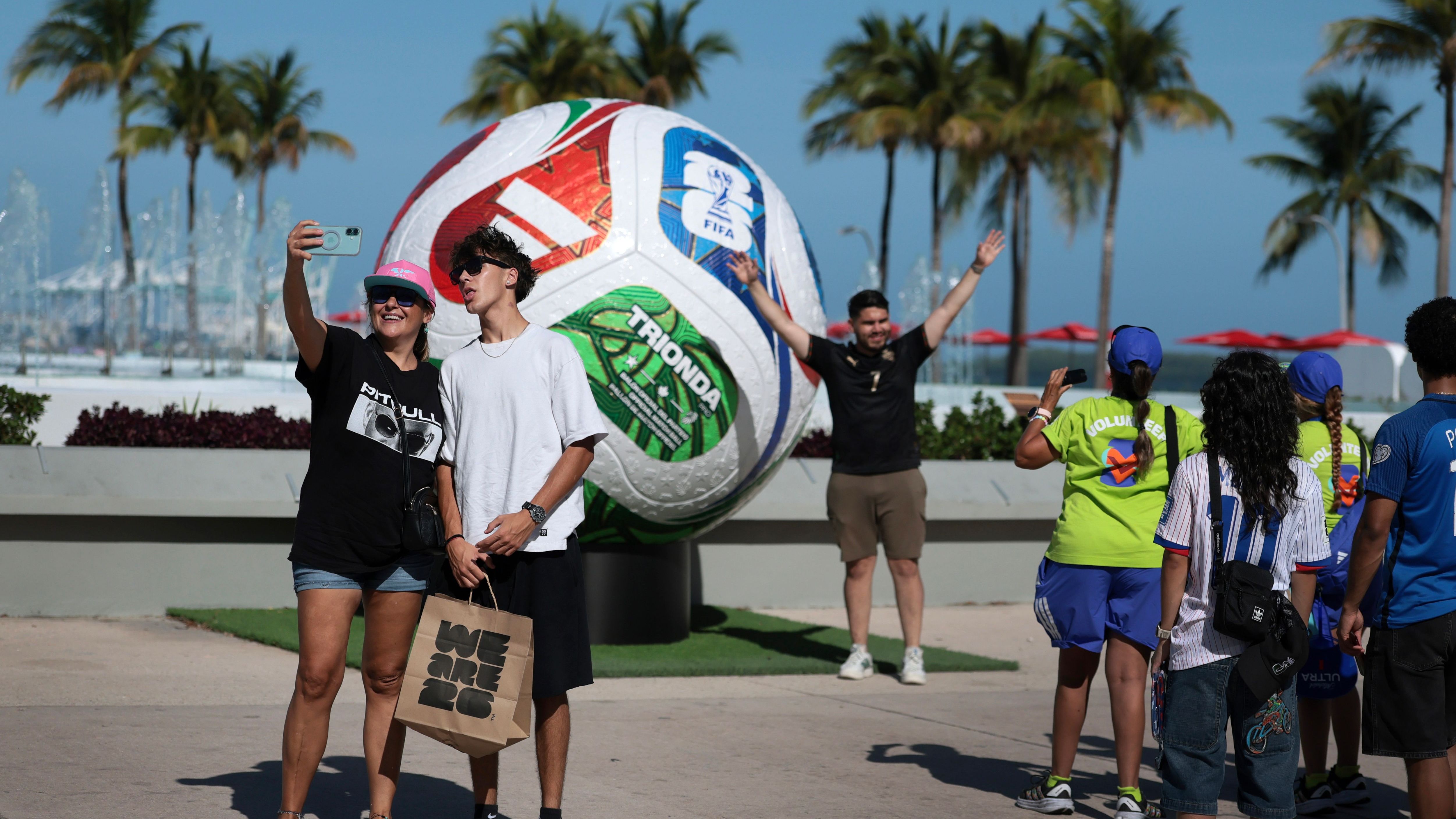 World Cup Fans In Miami Gather To Watch Matches