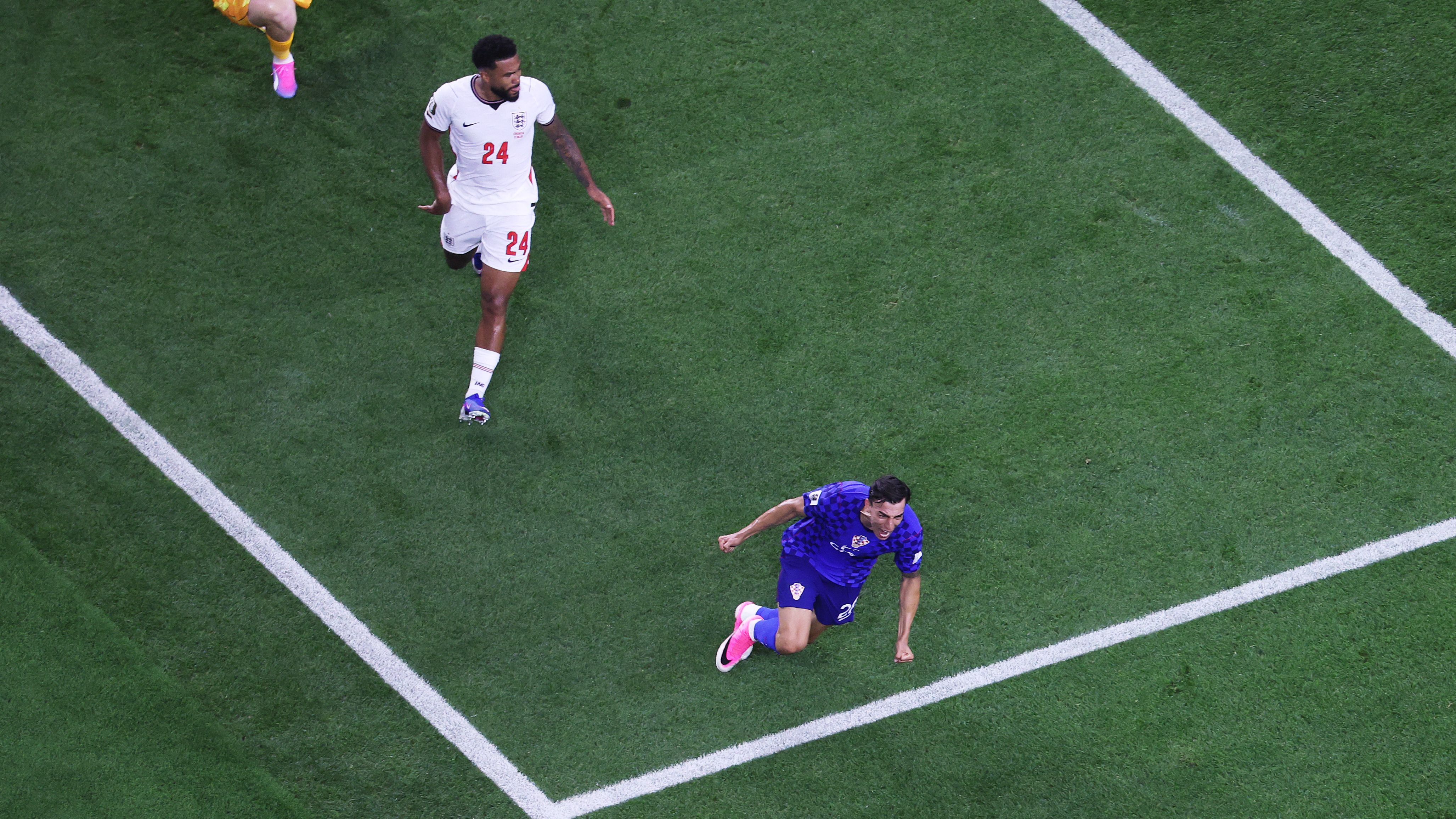 هدف ساحر يقود كرواتيا للتعادل مع إنجلترا وبيريسيتش يسجل رقماً قياسياً