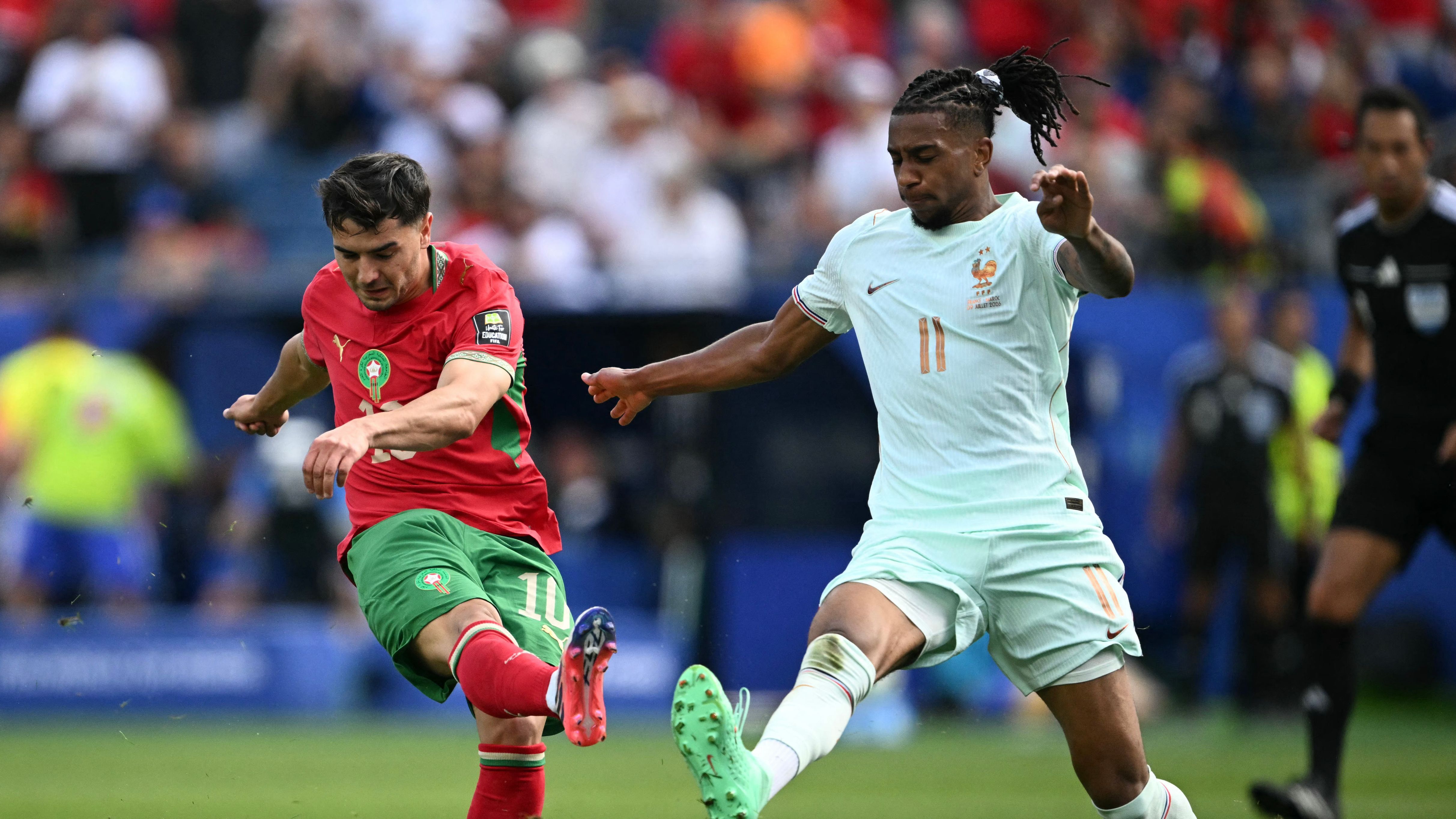 لماذا مُنع أوليسي من الاحتفال بهدف ديمبلي أمام المغرب؟