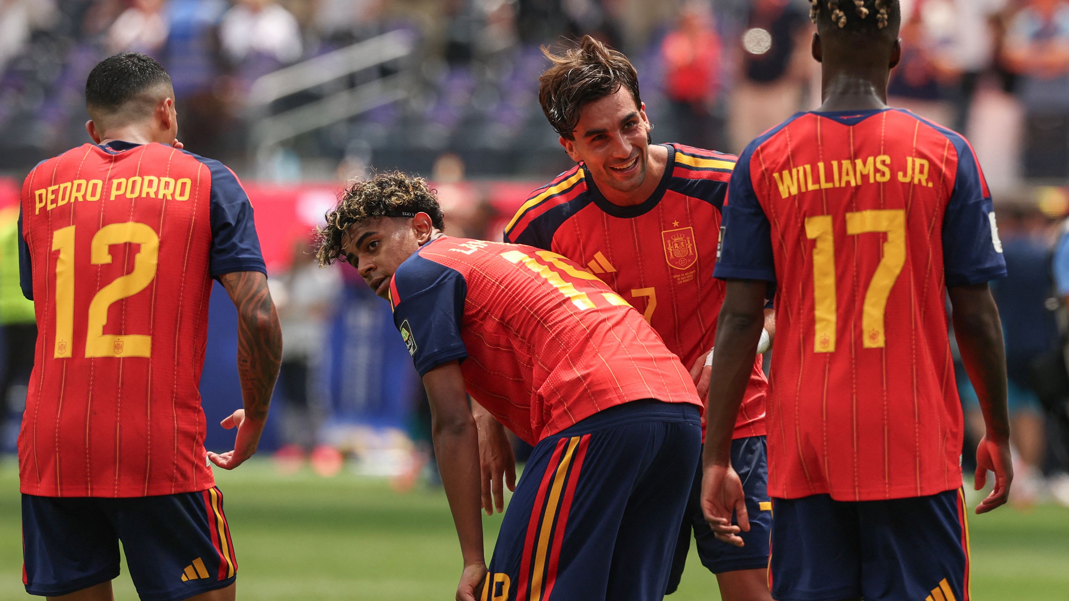Physical excellence. Spain is the leader and Argentina is the footman