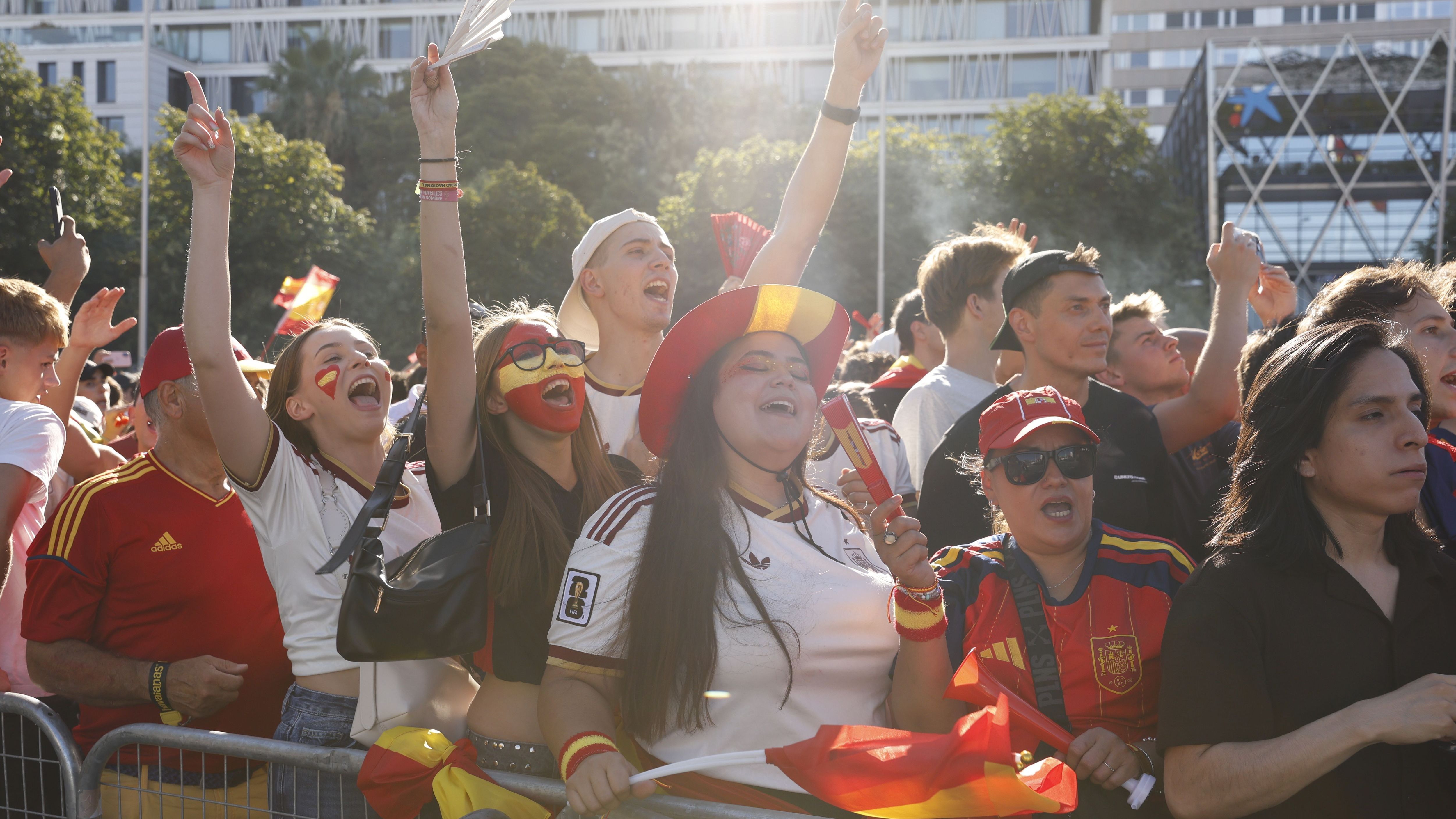 Football Fans Watch FIFA World Cup 2026 Spain v Argentina Final