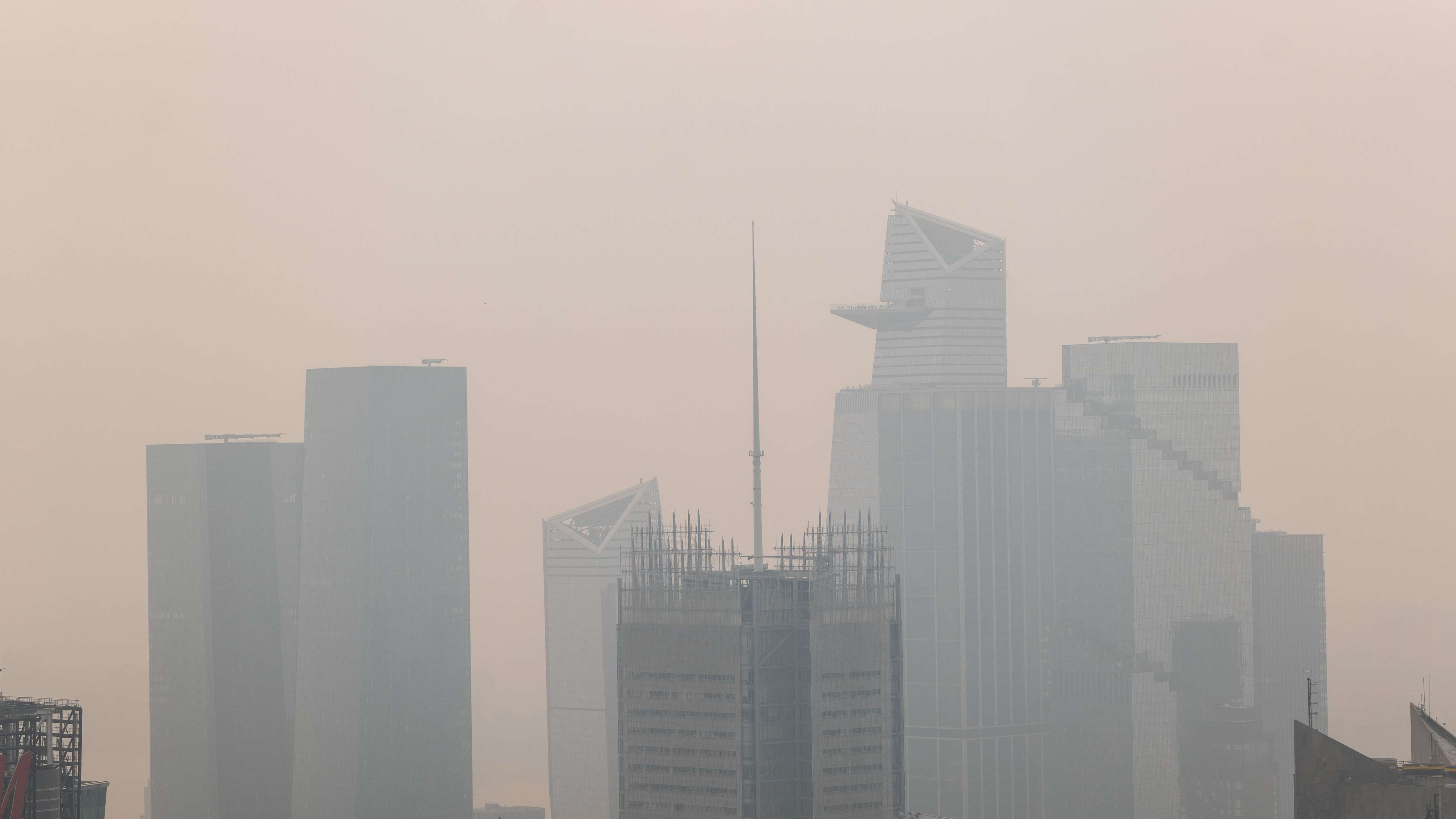 Ahead Of World Cup Final, NYC Metro Area Under Smoky Skies Due To Canadian Wildfires