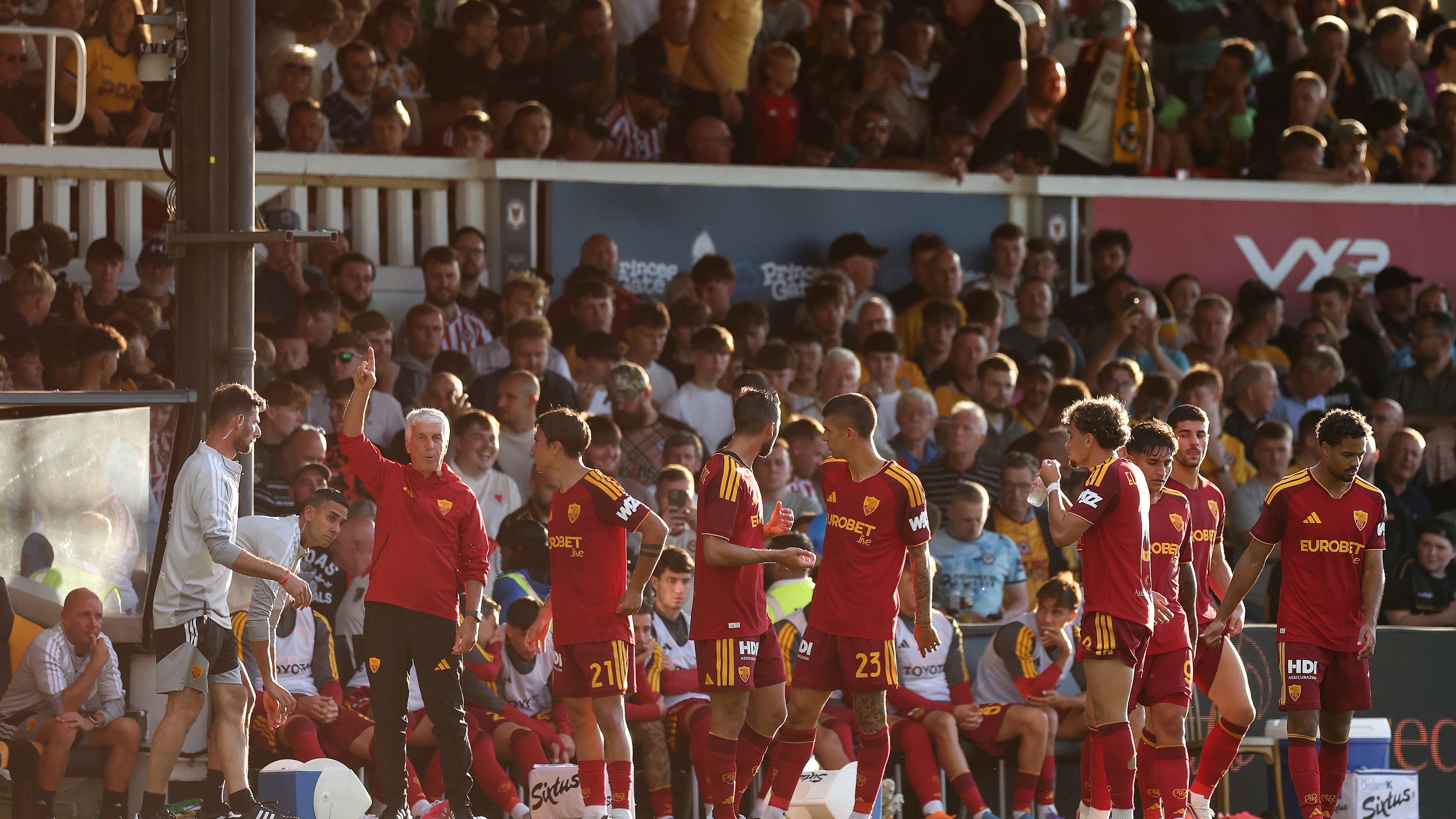 Newport County v AS Roma - Pre-Season Friendly