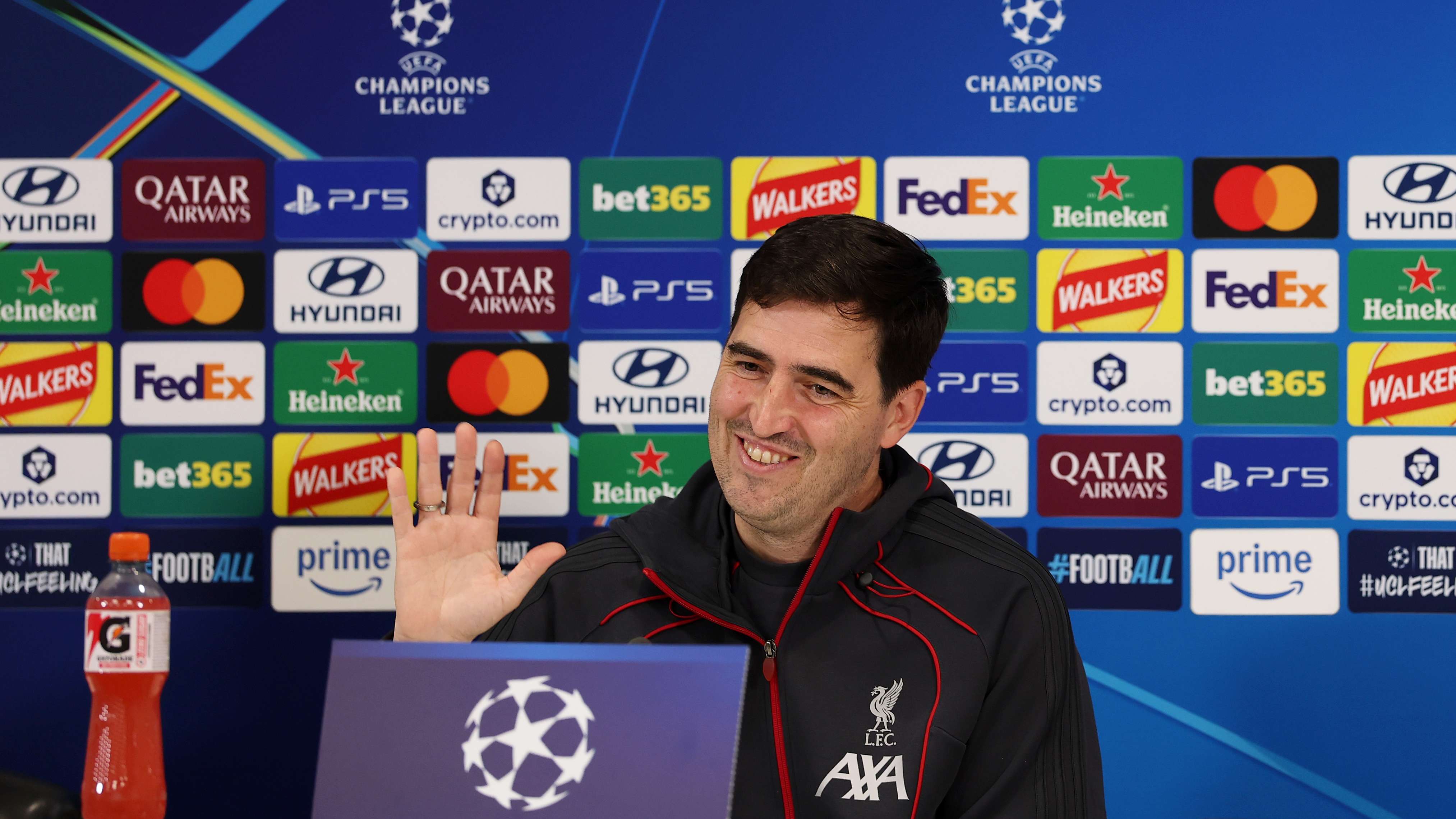 Liverpool FC Training Session And Press Conference - UEFA Champions League 2026/27 League Phase MD3