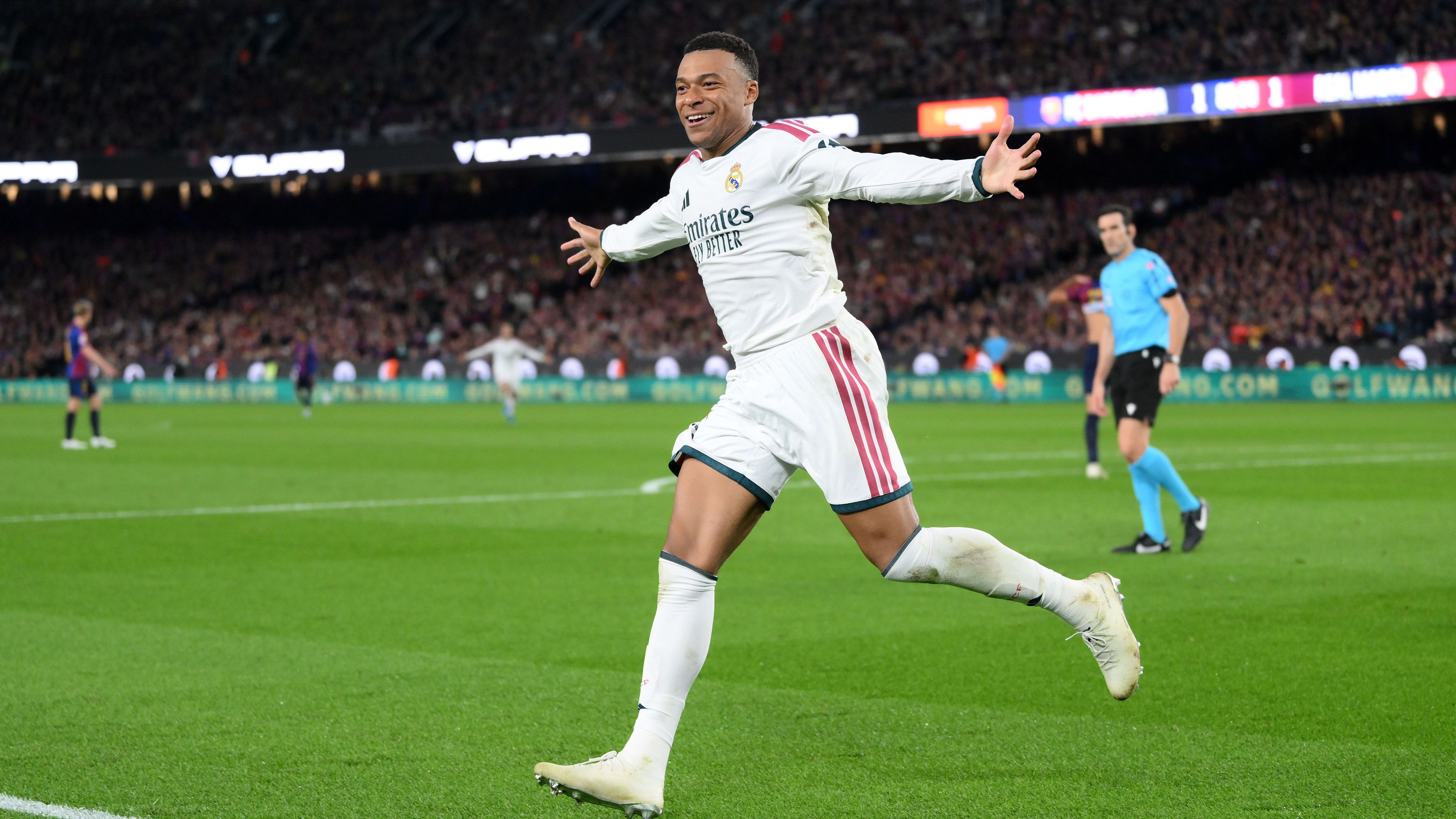 مبابي يفتح شباك ريال مدريد في الكلاسيكو على ملعب كامب نو
