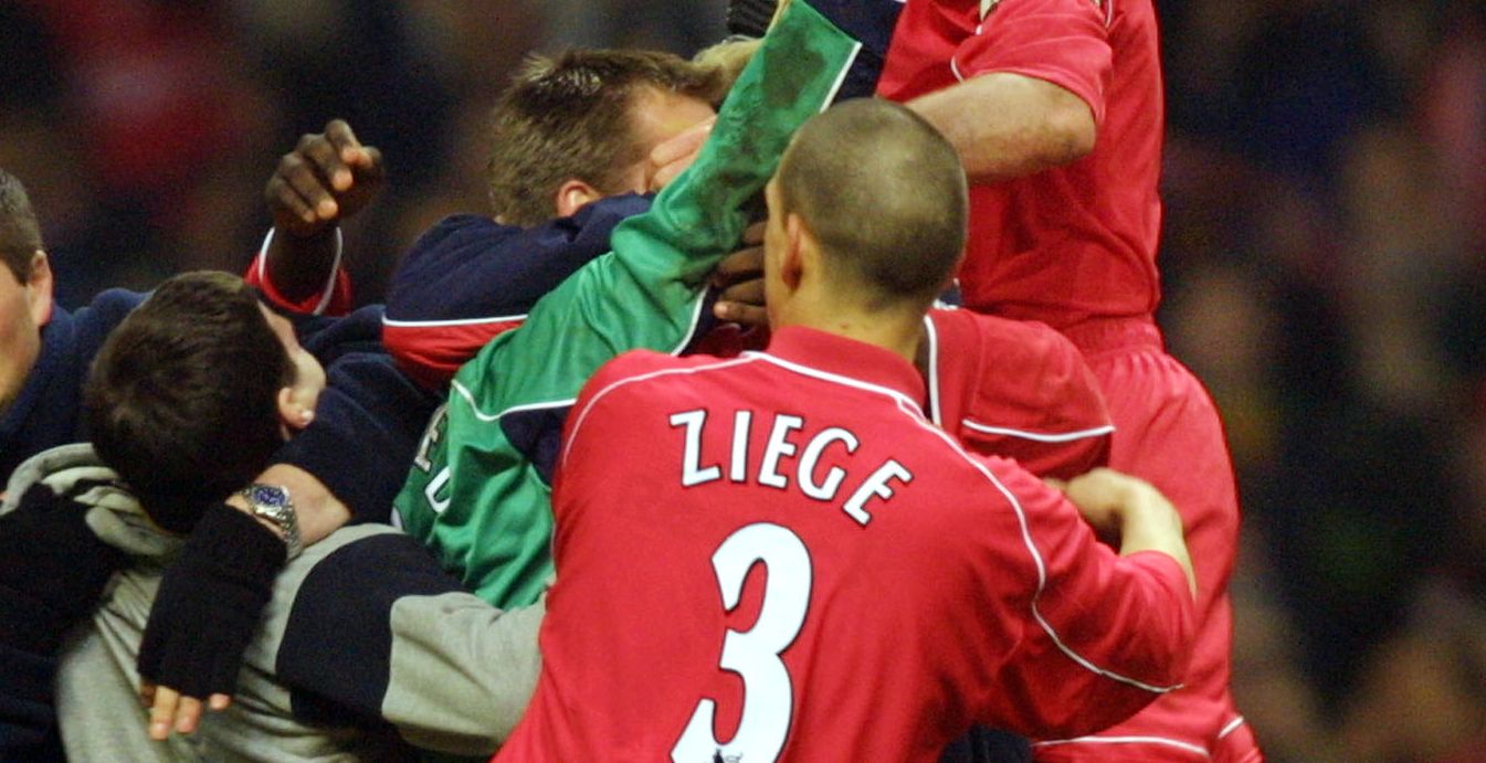 Liverpool's Robbie Fowler (top) and Christian Zieg