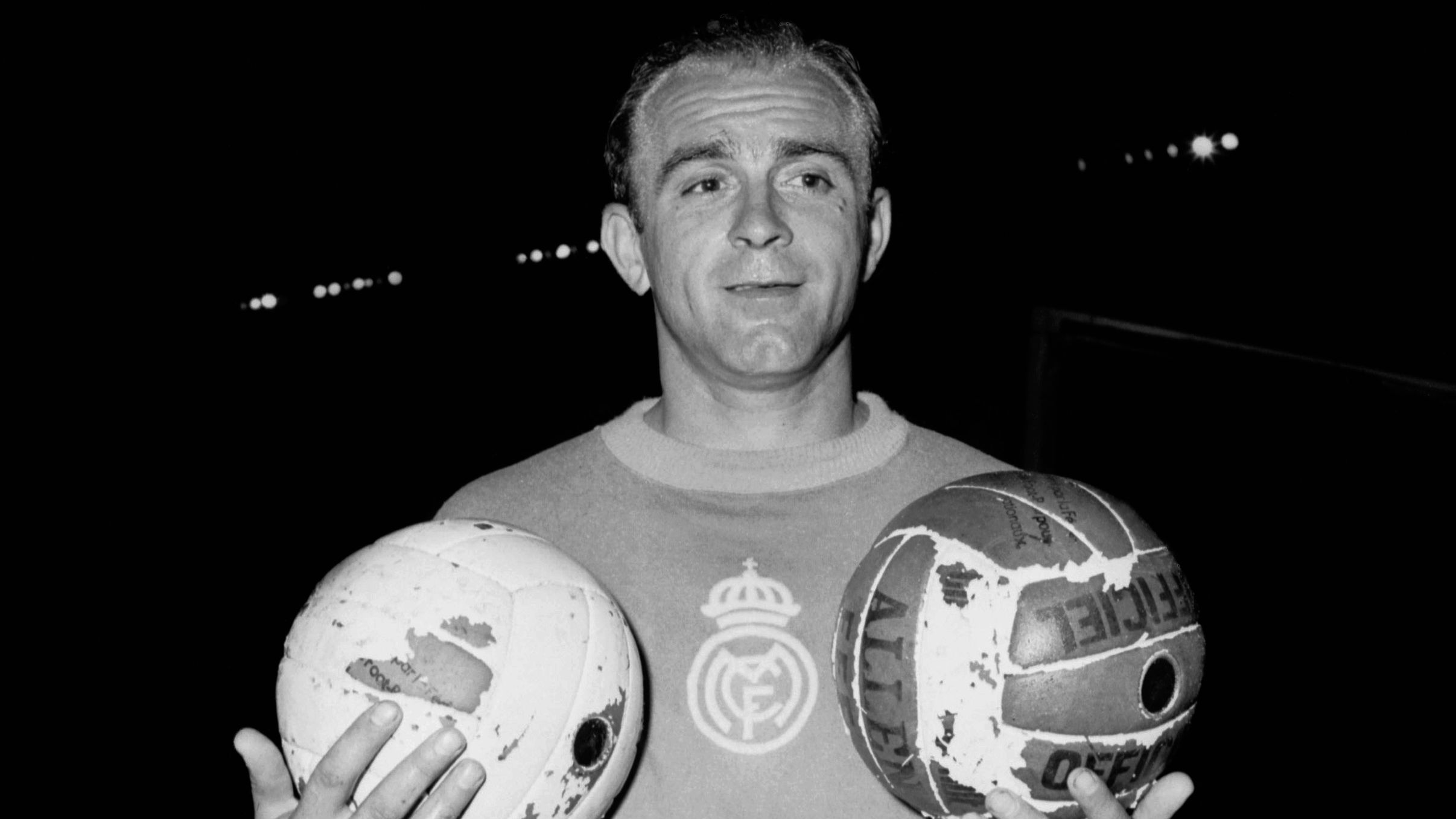 Portrait of Argentinian-born Spanish forward Alfre