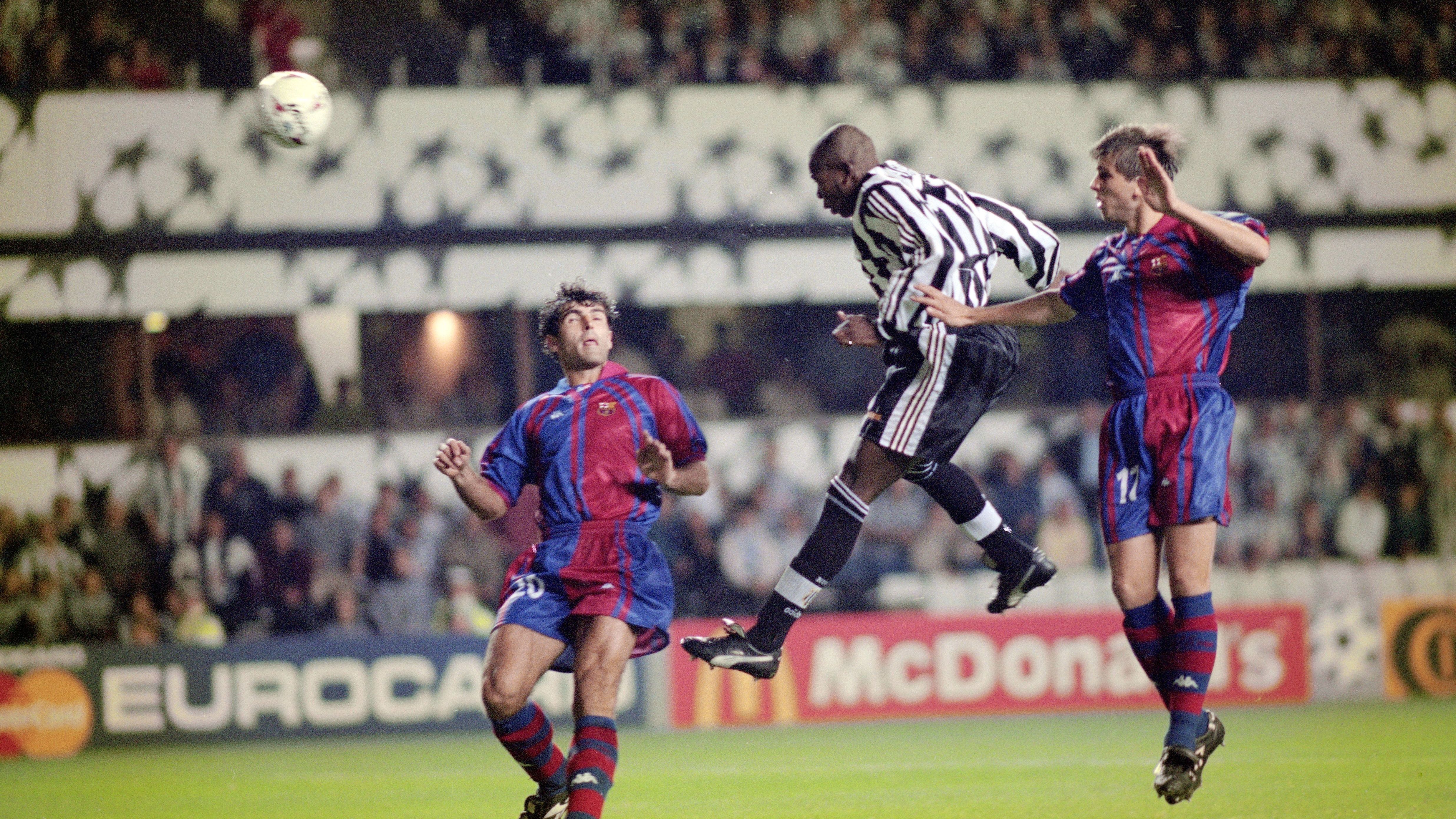 Faustino Asprilla hat-trick 1997 Newcastle Barcelone Saint James' Park