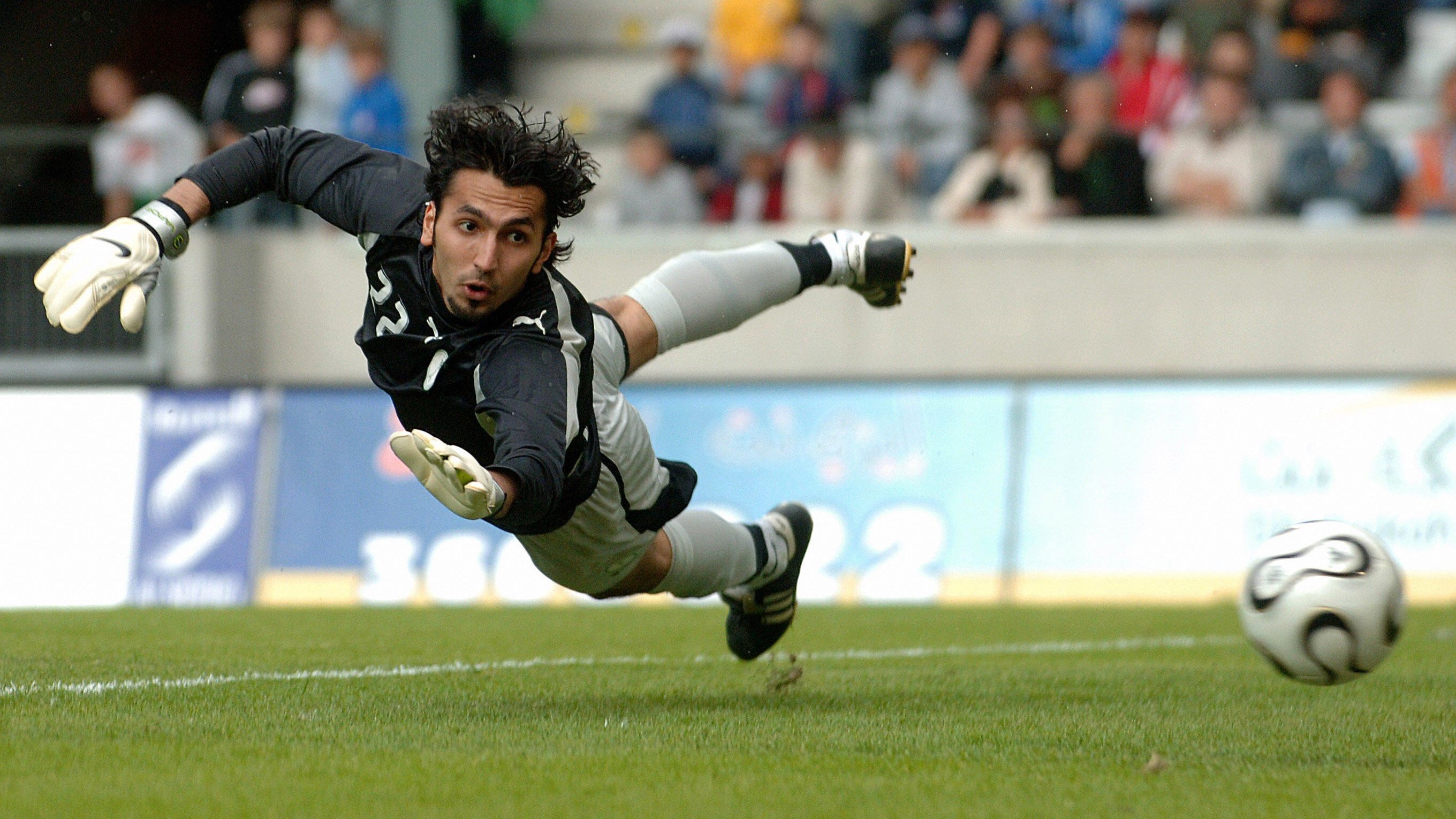 Saudi Arabia's goalkeeper Mohammad Khouj