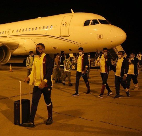 من وصول لاعبي النصر