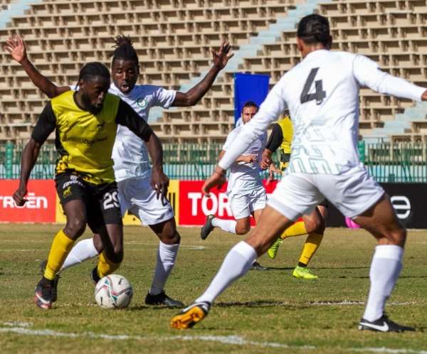 من مباراة وادي دجلة والبنك الأهلي