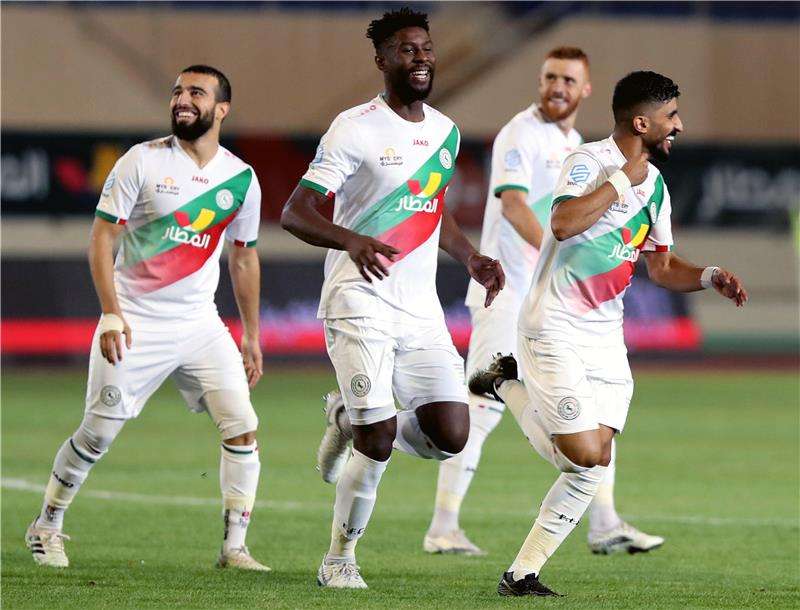 فرحة لاعبي الاتفاق