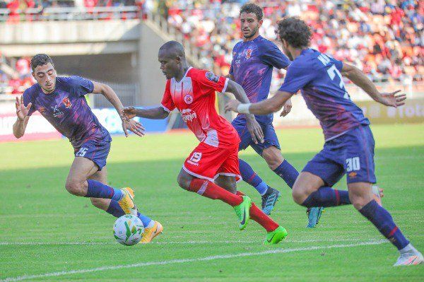 من مباراة الأهلي وسيمبا