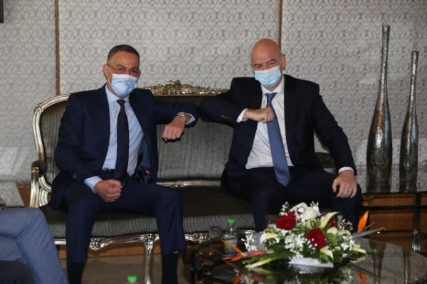 جياني إنفانتينو وفوزي لقجع