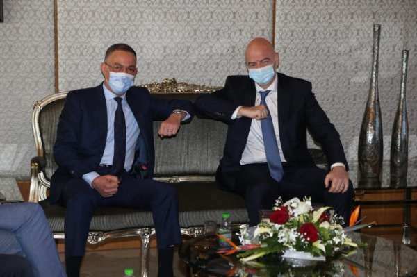 جياني إنفانتينو وفوزي لقجع