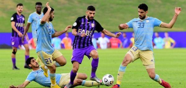 من مباراة الظفرة والعين