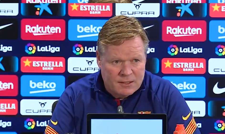 كومان في المؤتمر الصحفي