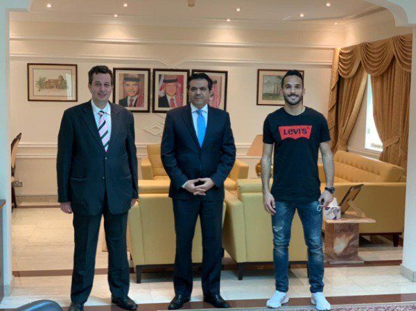 السفير الأردني خلال استقباله مرضي