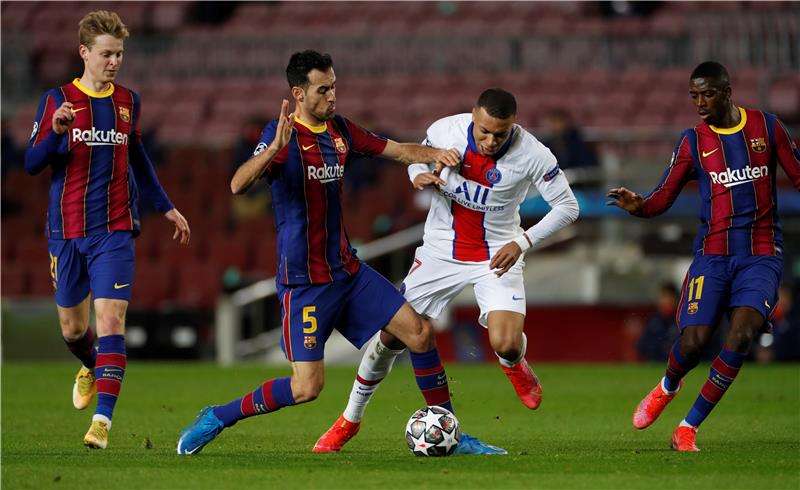 باريس سان جيرمان وبرشلونة (الذهاب)