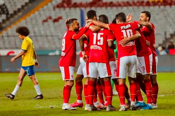 فرحة لاعبي الأهلي