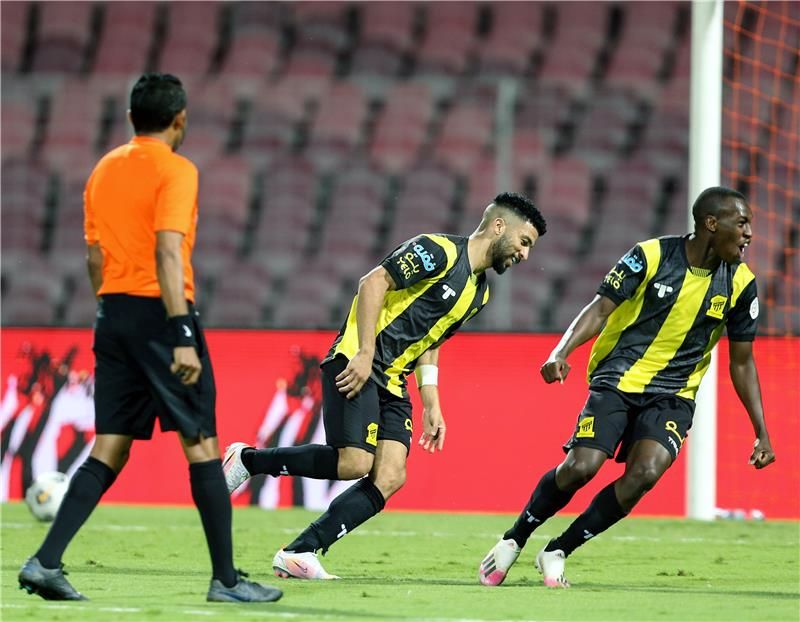 فرحة لاعبي اتحاد جدة