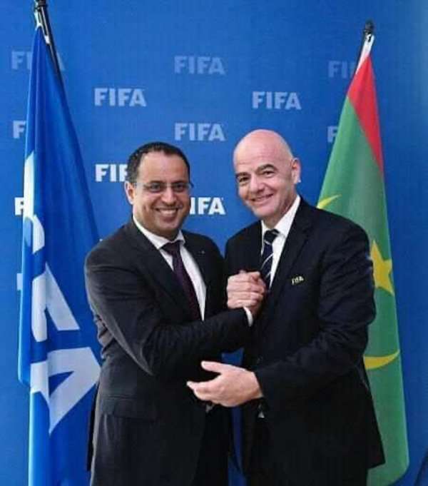 ولد يحيى وإنفانتينو رئيس الفيفا