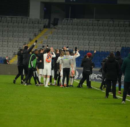 فرحة لاعبي بشكتاش