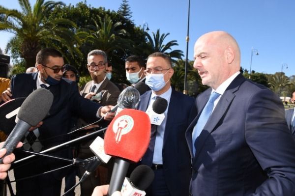 لقجع وإنفانتينو رئيس الفيفا