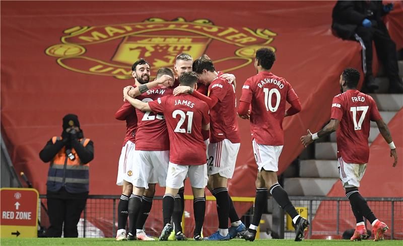 فرحة مانشستر يونايتد بالهدف