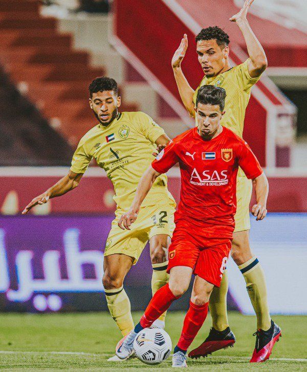 من مباراة الفجيرة والوصل