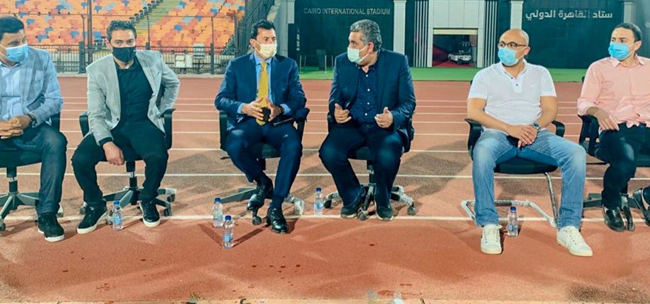 أشرف صبحي في مران المنتخب