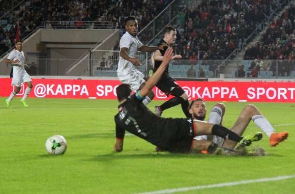 من لقاء الذهاب بين تونس وليبيا