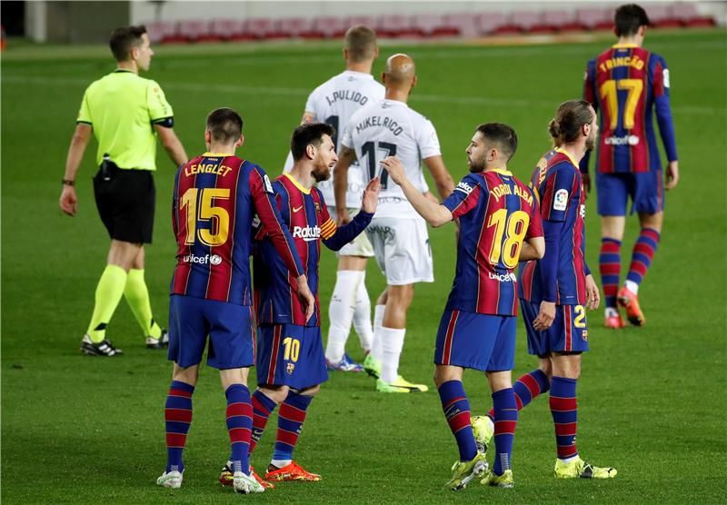 لاعبو برشلونة