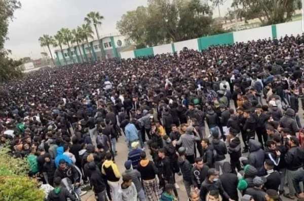 من الوقفة الاحتجاجية