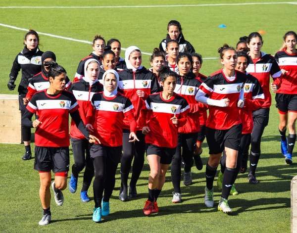 من تدريبات المنتخب الأردني