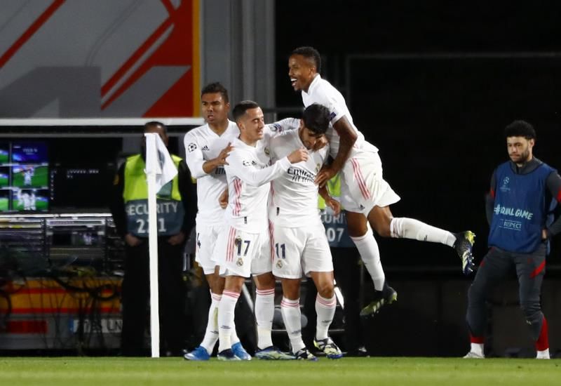 فرحة لاعبي ريال مدريد