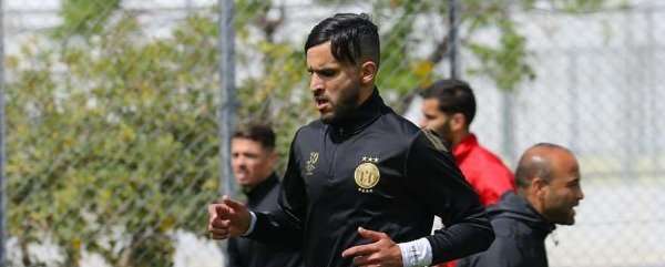 عبد القادر بدران خلال التدريبات