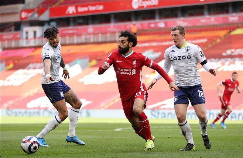 صلاح أمام أستون فيلا