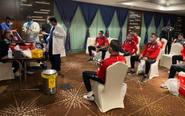 من فحوصات لاعبي الوحدات