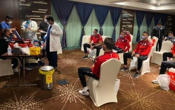 من فحوصات لاعبي الوحدات